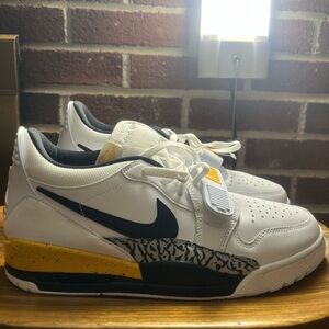 Jordan Legacy 312 Low White and Yellow Ochre Sneakers